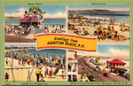 Greeting Card From Hampton Beach, New Hampshire, USA, Vintage Post Card