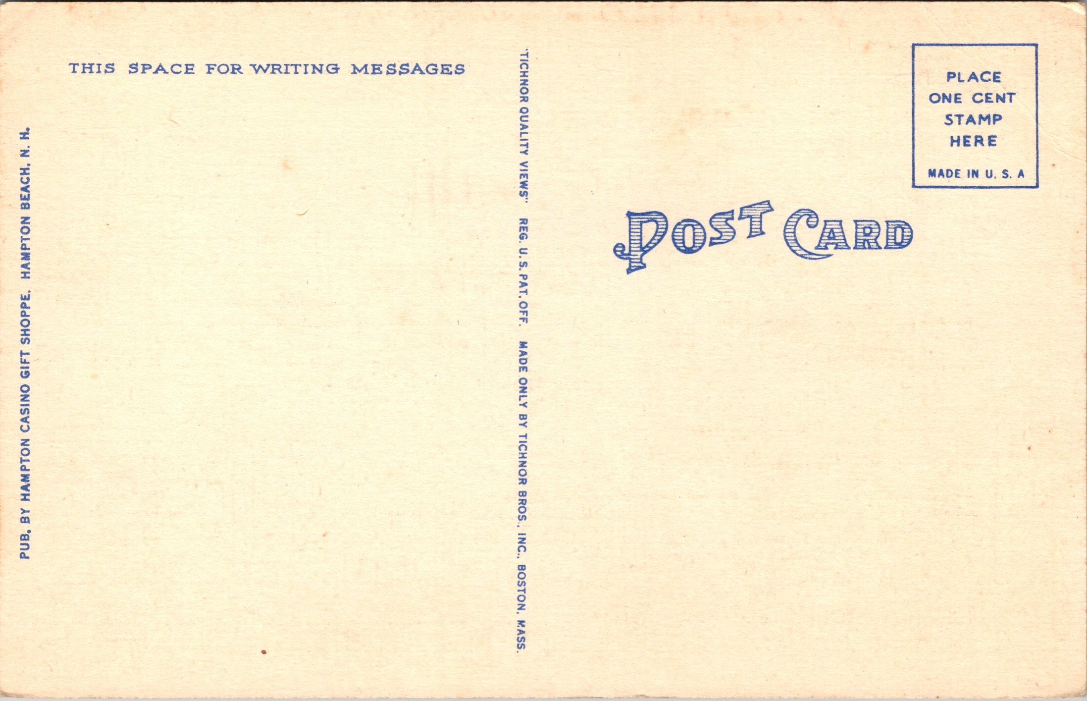 Ocean House, Hampton Beach, New Hampshire, USA, Vintage Post Card