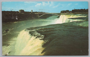 Rainbow Bridge & American Falls, Rainbow Mist, Luna Island, NY