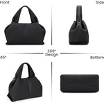 Cloud Pouch Dumpling Clutch Purse, Shoulder, Crossbody Bag with Removable Strap