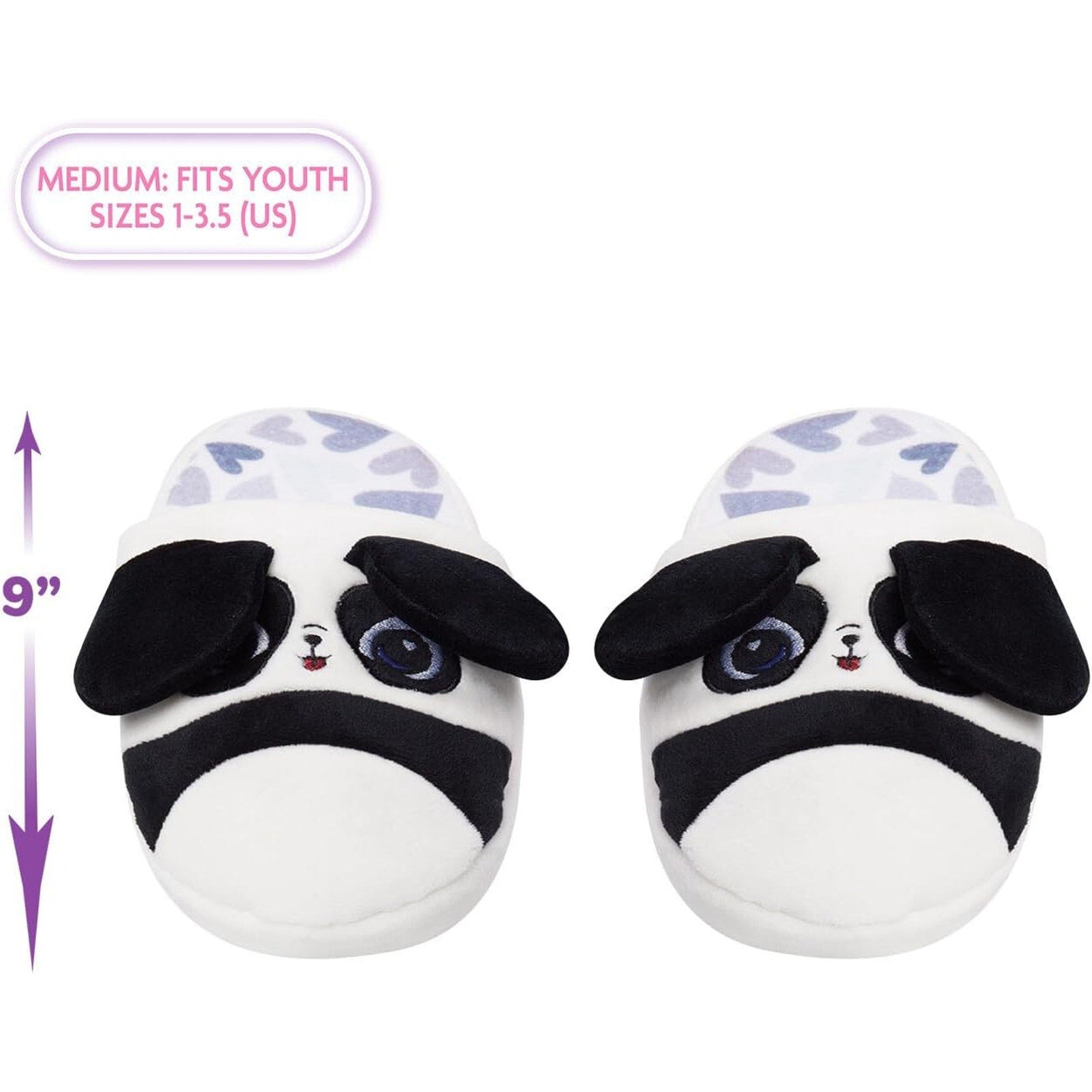 Flipeez Slippers, Panda, Medium, Kids Sizes