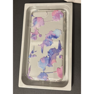 Heyday Phone Case Apple iPhone 6 7 8 Floral Clear Plastic Floral Pink Purple