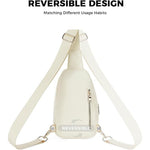 CHOLISS Large Sling Bag, Anti Theft Crossbody Bags w/Extended Strap, Nylon