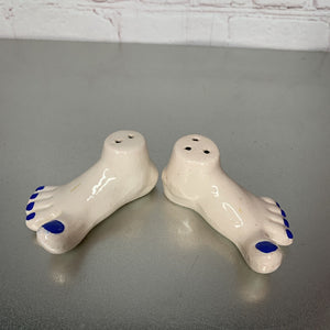 Vintage Walked My Feet Off Salt & Pepper Shakers Japan