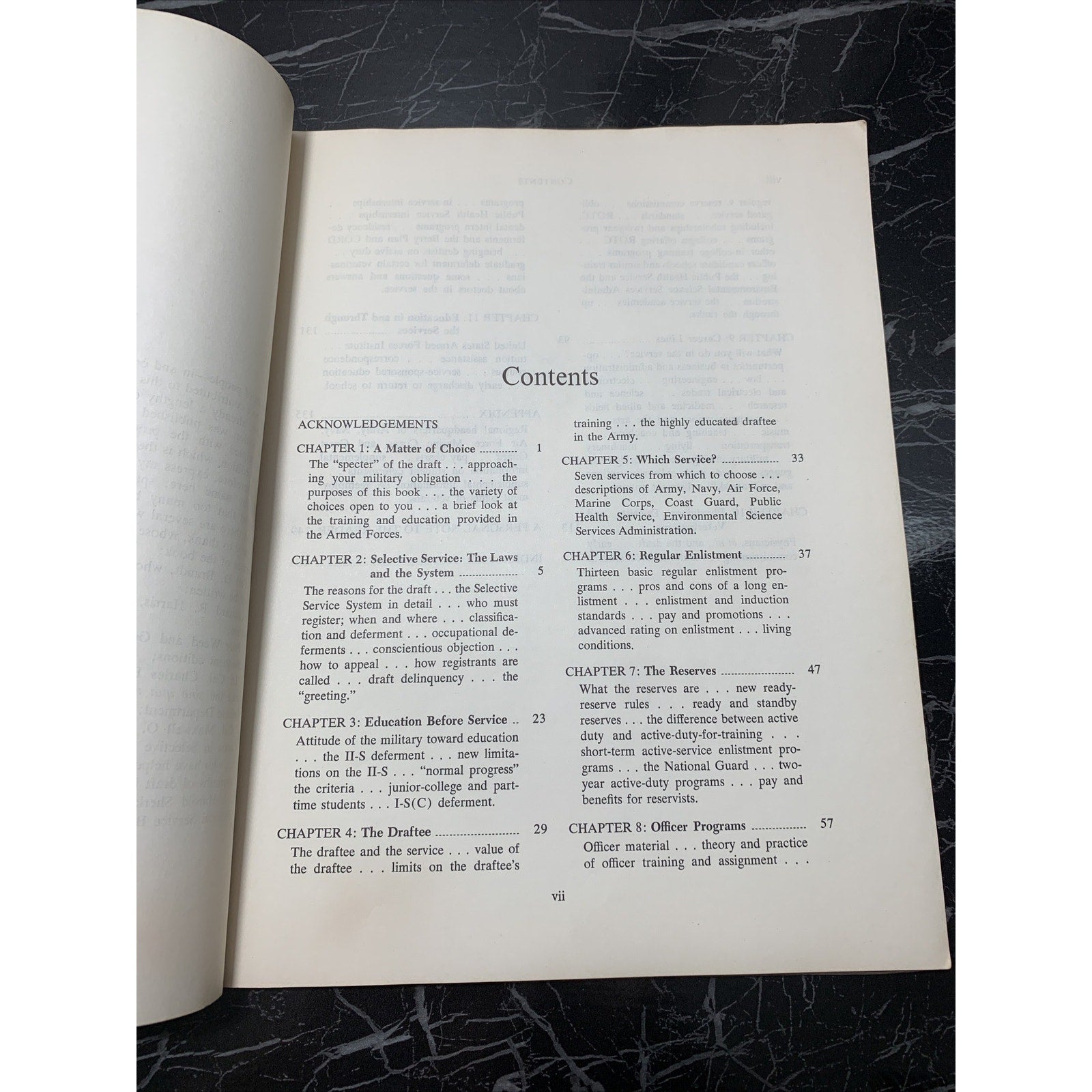 The Student's Guide To Military Service By Michael Hardwood 1968-1969 Edition