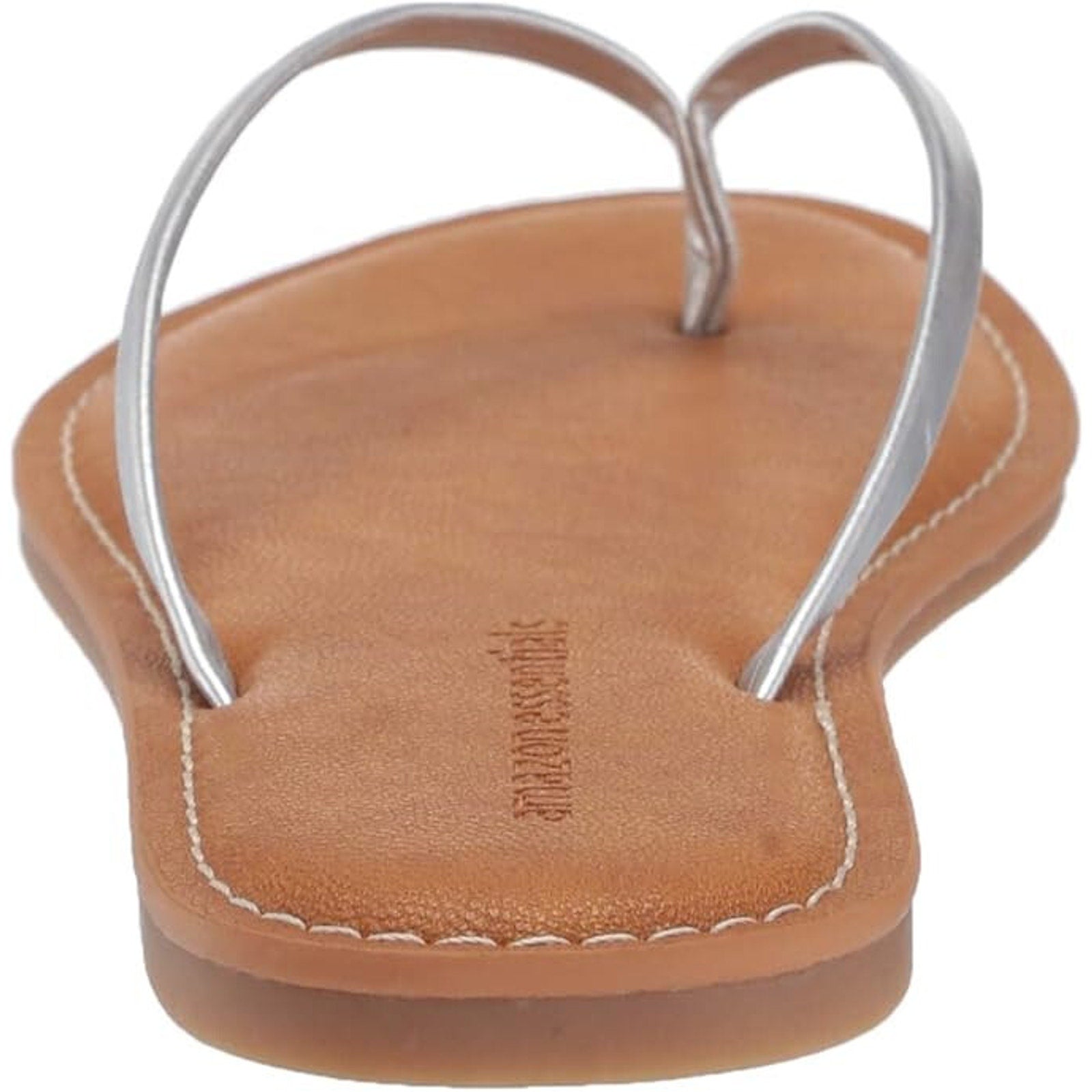 Women's Silver Thong Sandal