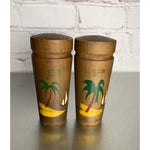 Vintage Puerto Rico Wood Conga Drum Salt & Pepper Shakers