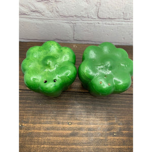 Vintage Bell Peppers Salt & Pepper Shakers, Green, Red, Japan -Lot of 3 Sets