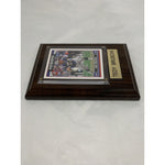 Tedy Bruschi Patriots Football Sports Card on 4x6 Plaque
