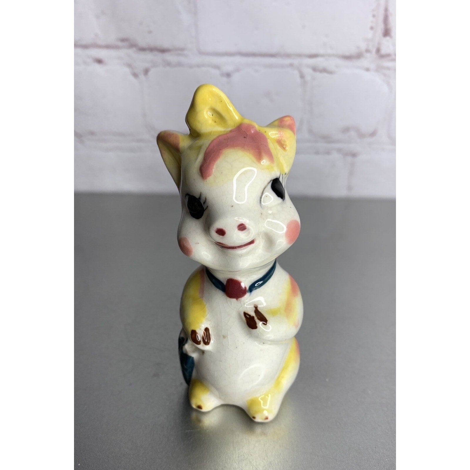 Vintage Ceramic Mrs. Piggy Salt Shaker Japan Replacement