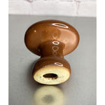 Vintage Mid Century Ceramic Mushroom Salt “Or” Pepper Shaker Brown Tones Japan
