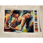 New Paint By Numbers On Canvas W/Paint & Brushes-Intimate Love Scene
