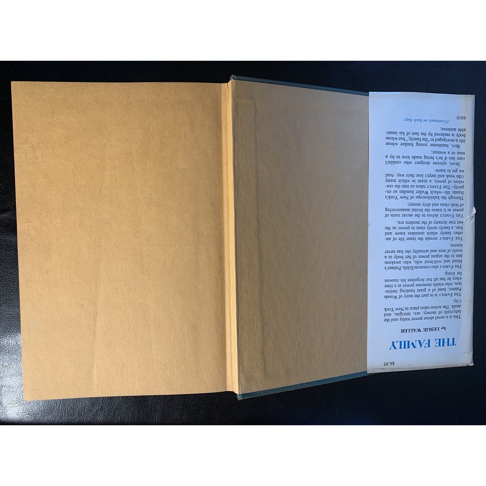 Vintage Book: The Family by Leslie Waller Hardcover 1968