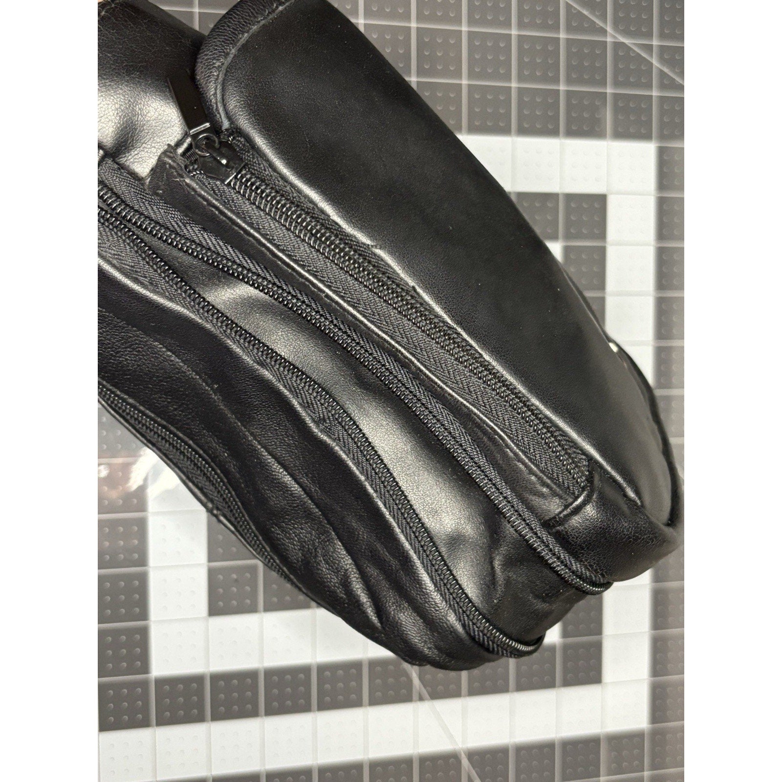 Buxton Genuine Leather Black Shoulder Slingback Hand Bag Purse