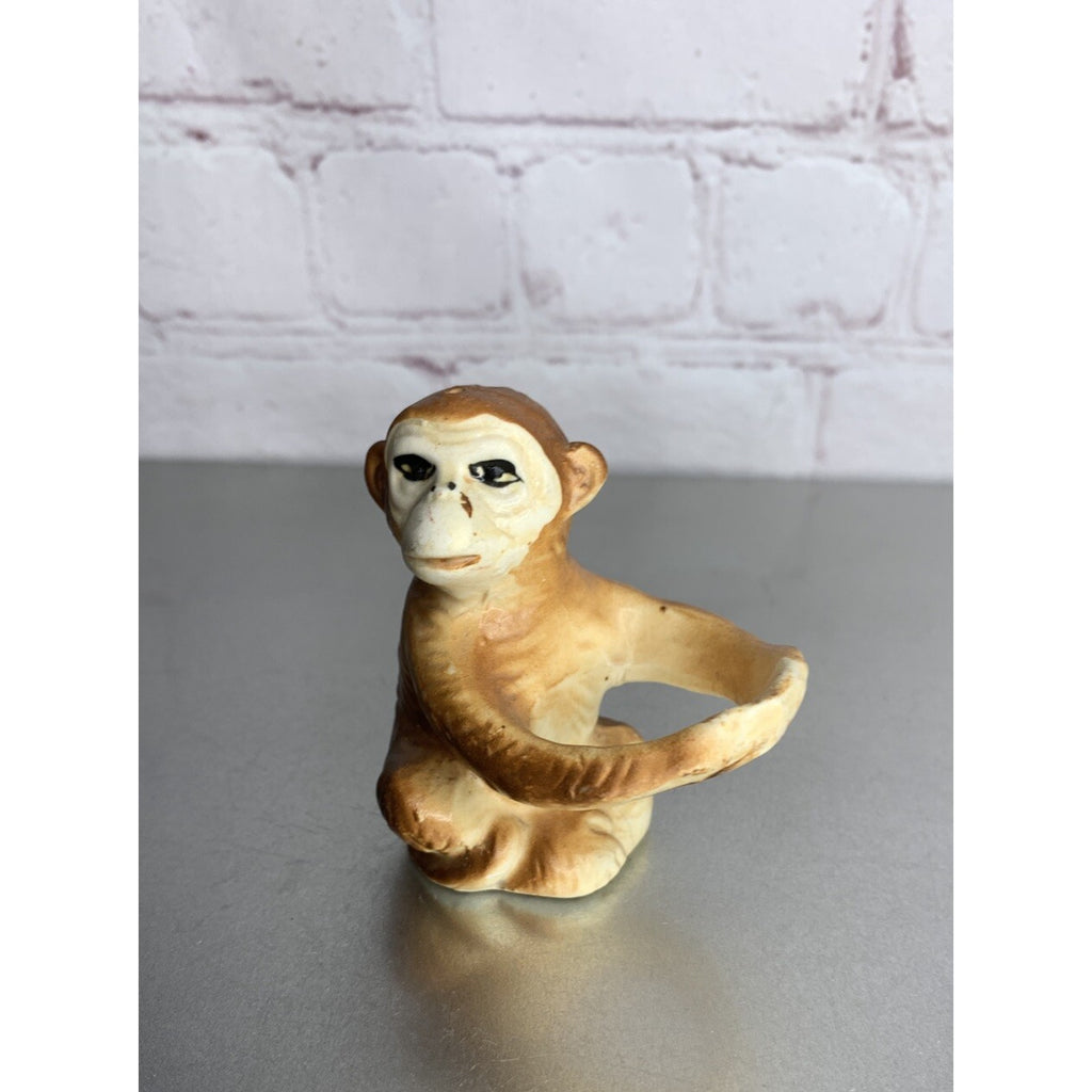 Vintage Sonsco Porcelain Chimpanzee Monkey Replacement Salt or Pepper Shaker
