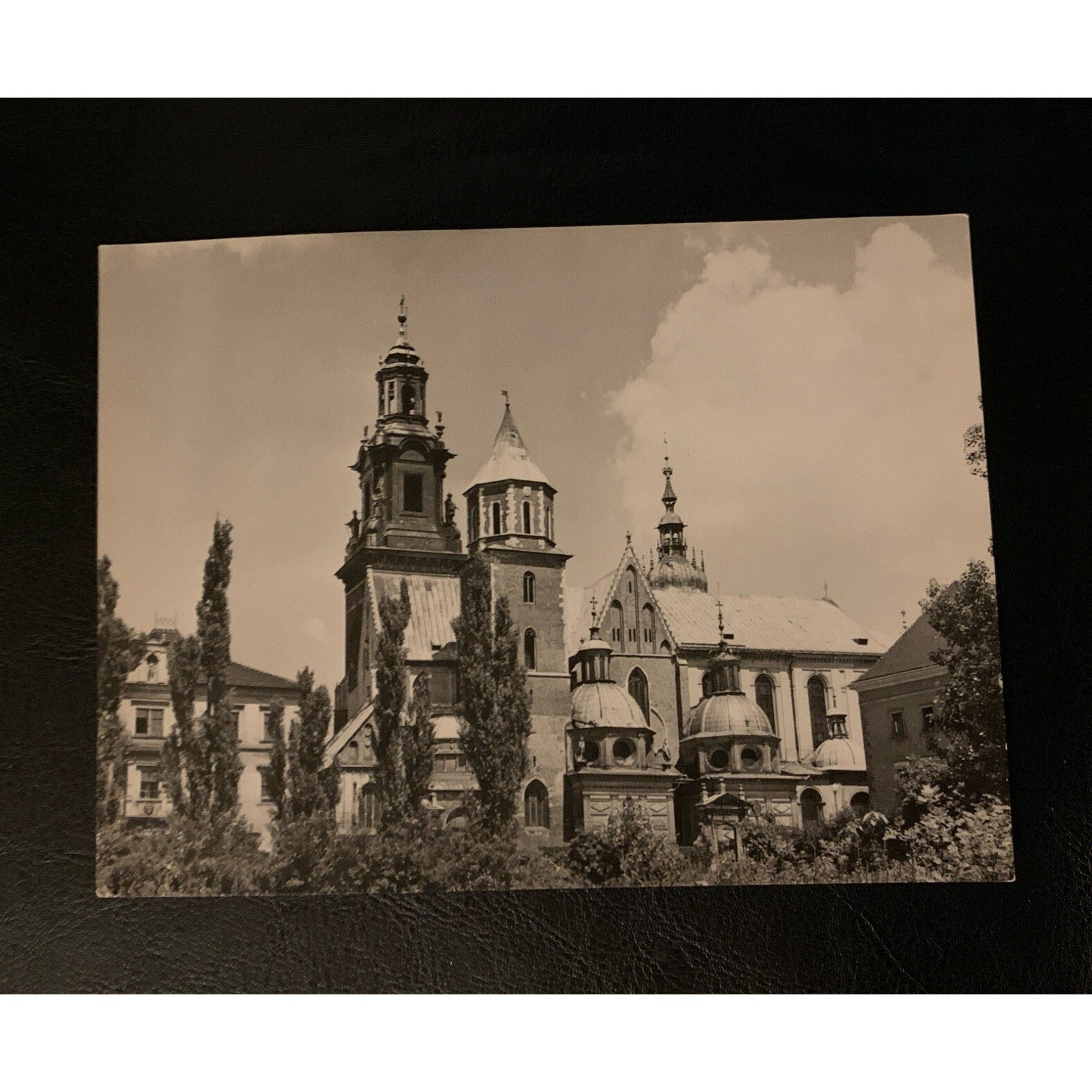 Vintage Wawel Castle Cathedral in Krakow, Poland RPPC