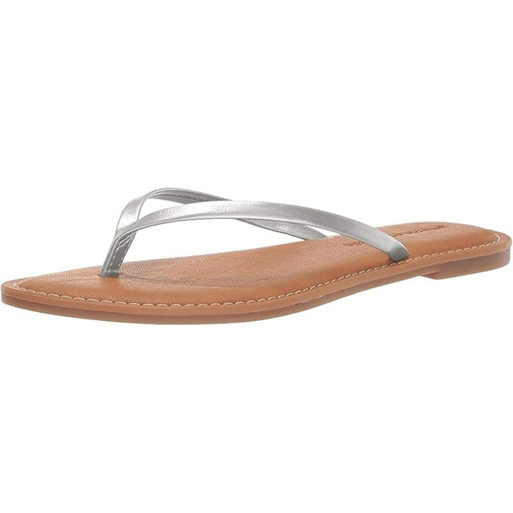 Women's Silver Thong Sandal