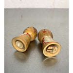 Vintage Chef Wood Salt & Pepper Shakers 1950's Japan Mini
