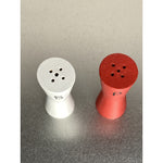 Vintage Mini Wood Hour Glass Shape Salt & Pepper Shakers
