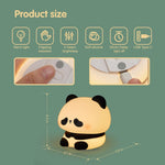 Panda Night Light, LED Squishy Cute Lamp, Night Light for Kids, Silicone