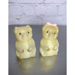 Vintage Pigs Piggies Salt & Pepper Shakers Plastic