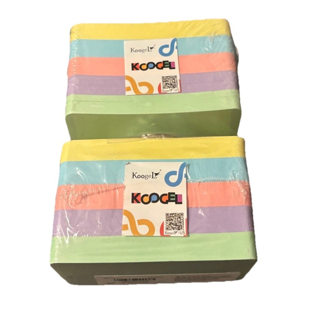 300 Pcs Index Cards, 5 Colors 3 x 5" with Rings Prehole, Round Corners-Lot of 2