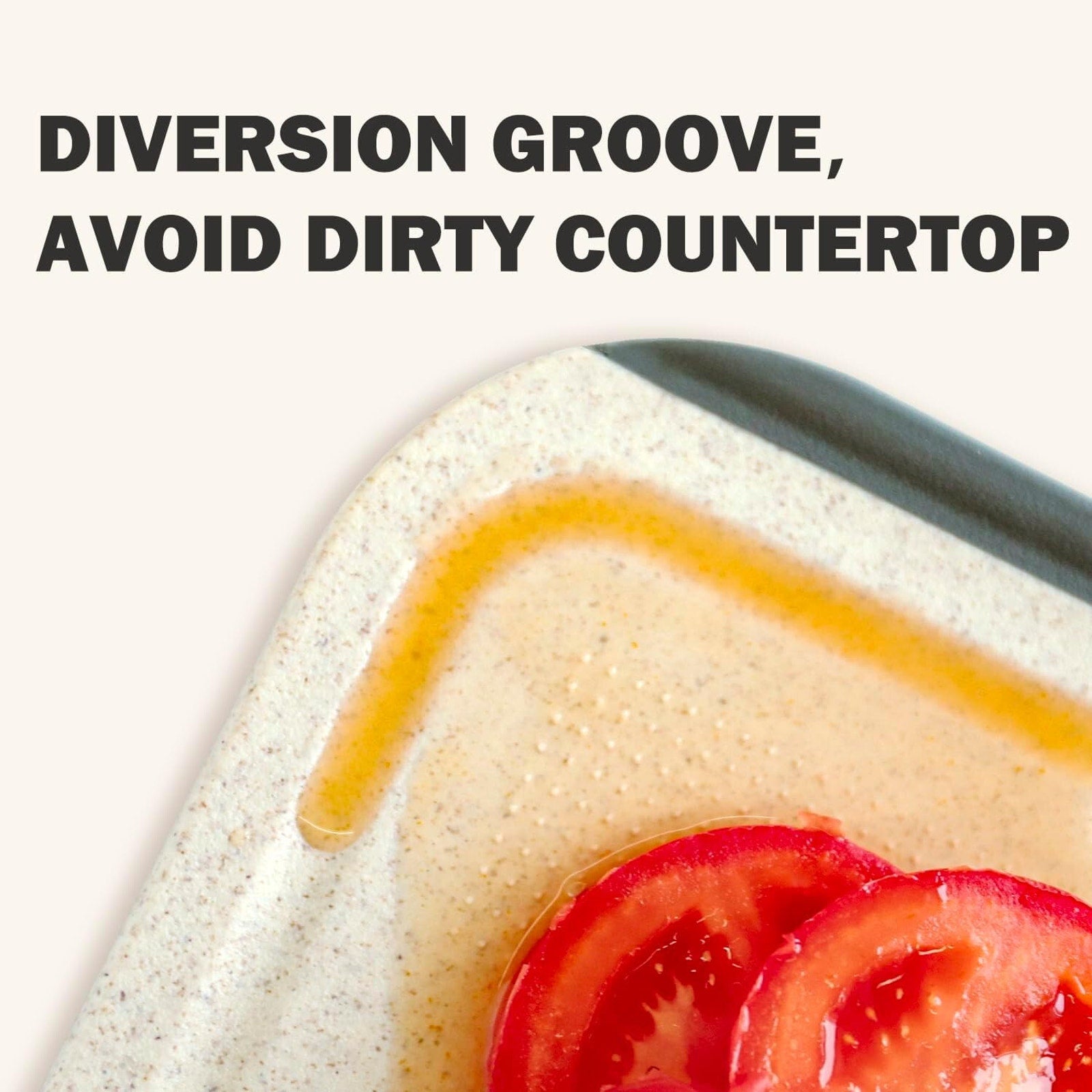 Double Sided Meat Cutting Board, Diversion Groove, Grater, Anti-slip, Easy Clean
