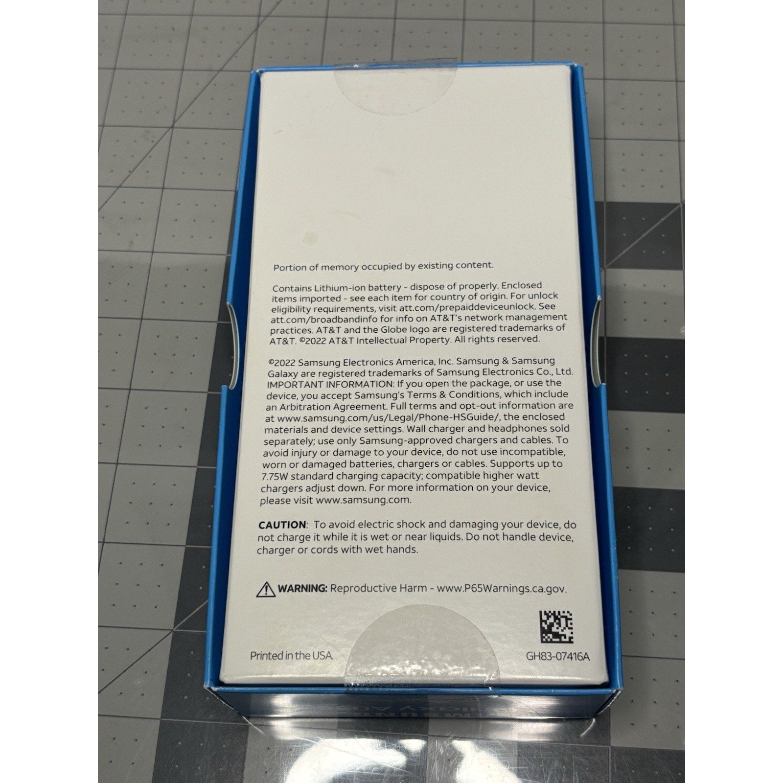 Samsung Galaxy A03s SM-A037U - 32GB - Blue (AT&T) New Open Box