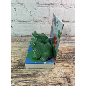 Vintage Ceramic Frogs Salt And Pepper Shakers, Wood & Charles Ltd, NY NOS (A)