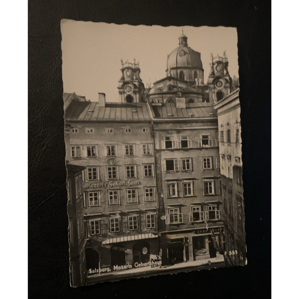 Mozarts Geburtshaus Salzburg Austria Residential Units Real Photo RPPC Postcard