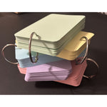 300 Pcs Index Cards, 5 Colors 3 x 5" with Rings Prehole, Round Corners-Lot of 2