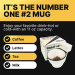 Ceramic Toilet Coffee Mug - Now With Hidden Poop 11-Ounces, Novelty White