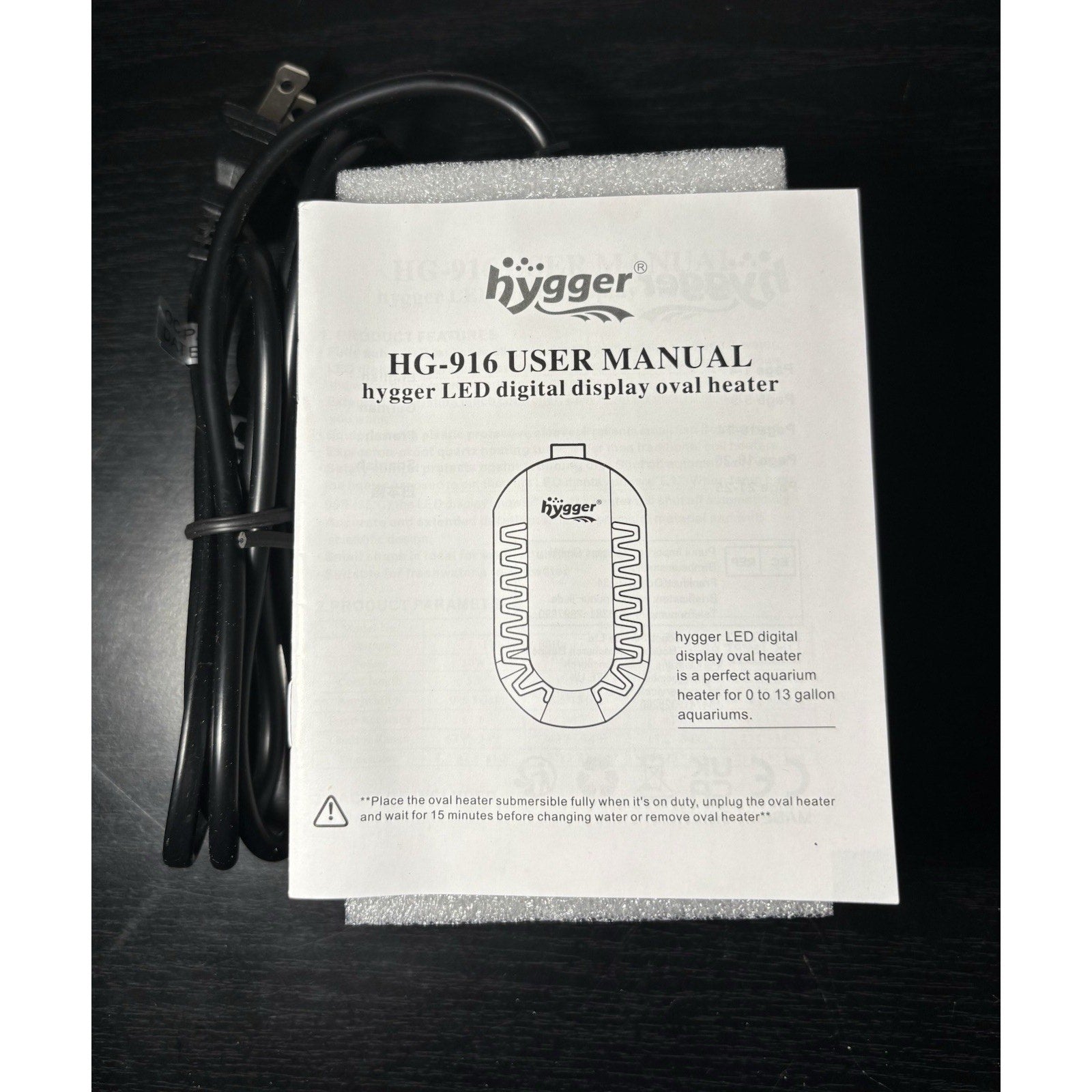 Hygger Mini Glass Aquarium Heater Adjustable LED Digital Temperature Display…