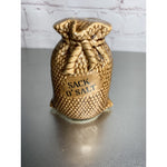 Vintage Ceramic Burlap Sack O’ Salt Shaker Country Farm Rustic Replacement