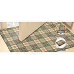 Area Rug Non Slip Machine Washable Ultra Soft Door Mat, Kitchen Mat Plaid 2"x3"