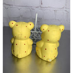 Vintage Teddy Bears in Basket Caddy Salt & Pepper Shakers Ceramic