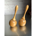 Vintage Wood Moroccan Salt & Pepper Shakers
