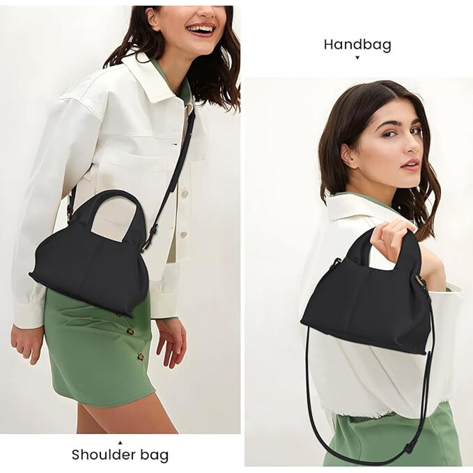 Cloud Pouch Dumpling Clutch Purse, Shoulder, Crossbody Bag with Removable Strap