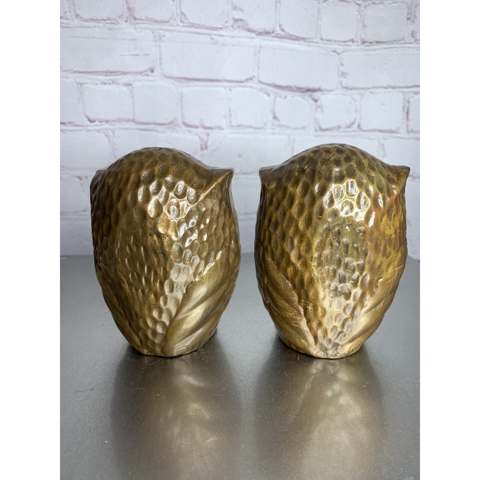 Vintage Treasure Craft Big Eye Owls Salt & Pepper Shakers