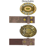 TOPACC Western Embossed Bohemian Belt, Embellished Buckle, Country, Rodeo