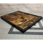 Rustic Carved Wood Art Decor Plaque Handmade Jesus Crucifixion Scene