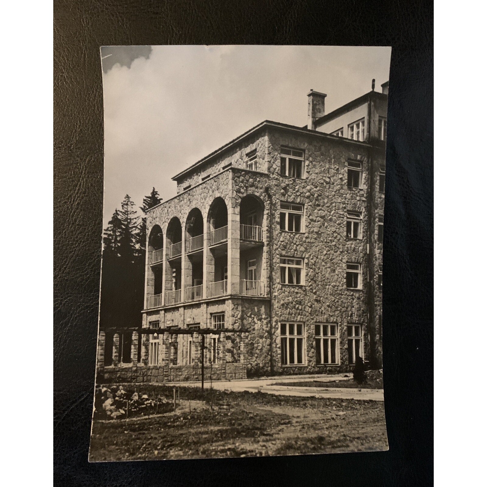 RPPC Zakopane Fragment Sanatorium Wojskowego Vtg Black & White Photo Postcard