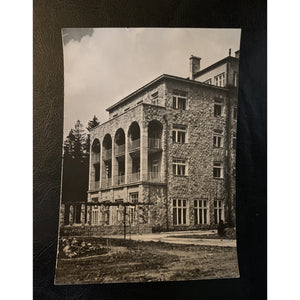 RPPC Zakopane Fragment Sanatorium Wojskowego Vtg Black & White Photo Postcard