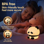 Panda Night Light, LED Squishy Cute Lamp, Night Light for Kids, Silicone