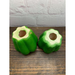 Vintage Bell Peppers Salt & Pepper Shakers, Green, Red, Japan -Lot of 3 Sets