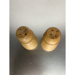 Vintage Beehive Wood Salt & Pepper Shakers Blonde Japan