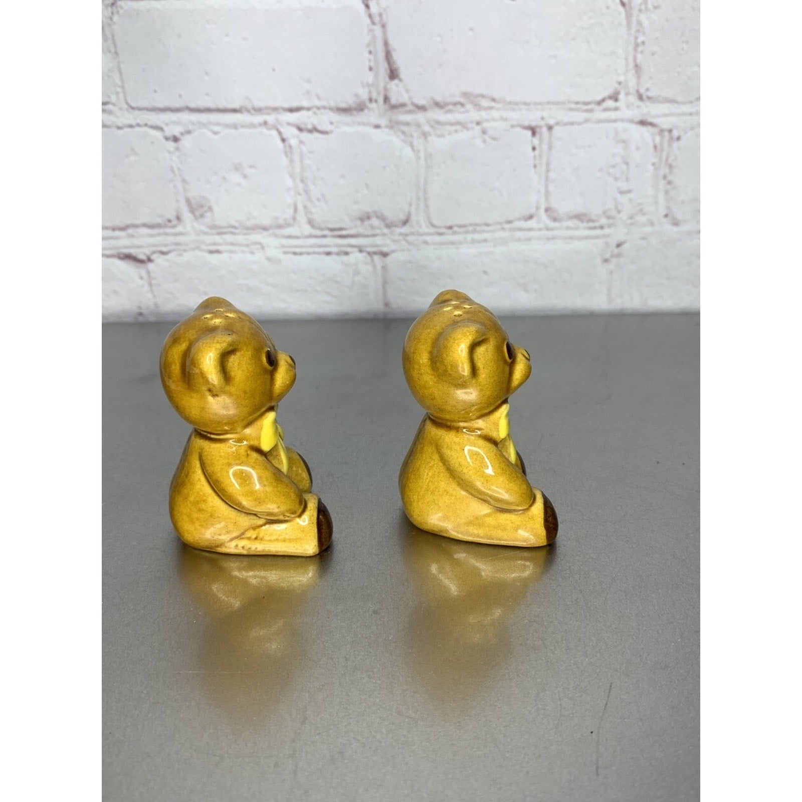 Vintage Avon Teddy Bear Salt & Pepper Shakers Ceramic