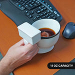 Ceramic Toilet Coffee Mug - Now With Hidden Poop 11-Ounces, Novelty White