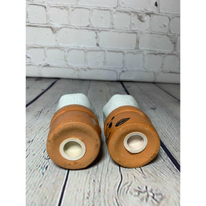 Vintage Ceramic Pottery Large Chef Hat/Head Salt & Pepper Shakers