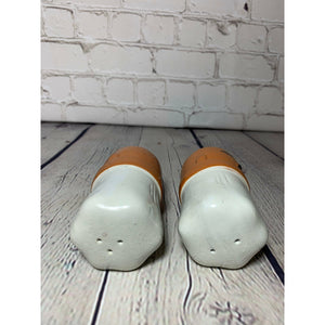 Vintage Ceramic Pottery Large Chef Hat/Head Salt & Pepper Shakers